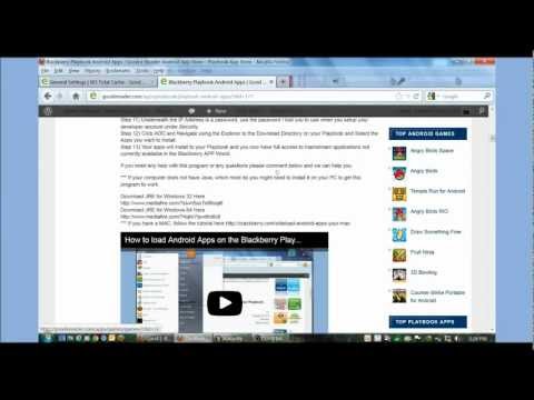 How to Install Android Apps on the Blackberry Playbook (Updated)