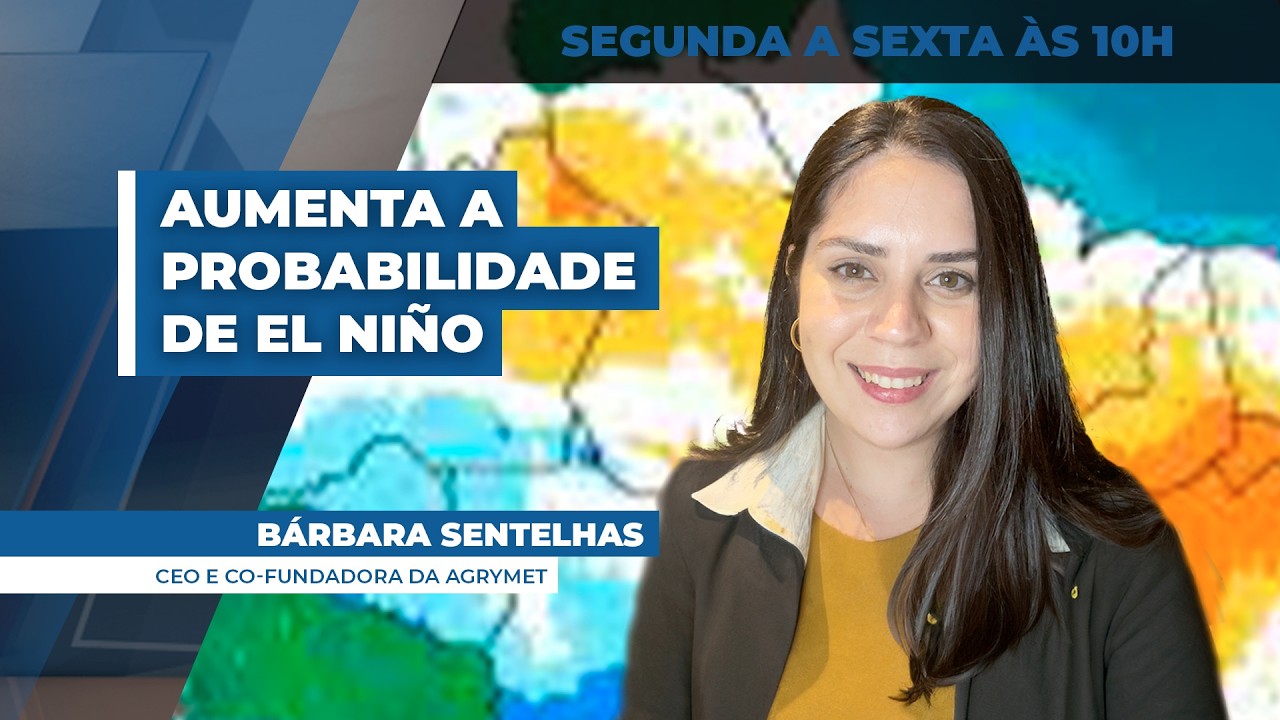 Último atualização do NOAA mostra aumento de probabilidade para o El Niño