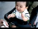 Andrew trying ice cream :-)