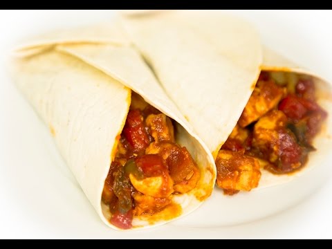 AUTÉNTICOS Burritos De Pollo Mexicanos. Receta De Cocina.🍅🍋