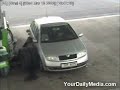 Tyre hits man Tyre hits man