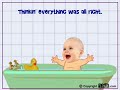 baby in the bath cartoon
