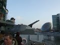4 inch gun training on H.M.S. Belfast