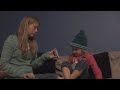 Mackenzie reciting Tristan's kindergarten sight words