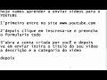 como enviar um video para o youtube