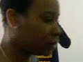shystie on video shoot set of 'spun in a web remix' dice recordings may 2006