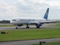 Thomas Cook Airlines Boeing 757 G-FCLK landing at Manchester 13th July 2009
