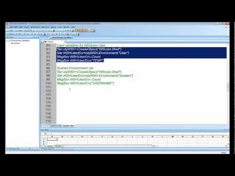 how to define environment variable in qtp