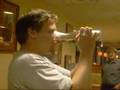 College Instructor Chugging Syrup Carafe