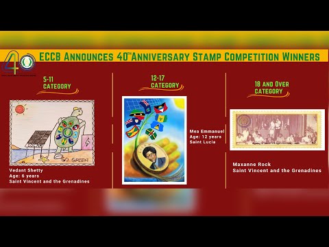 ECCB 40th Anniversary Stamp Competition Awards