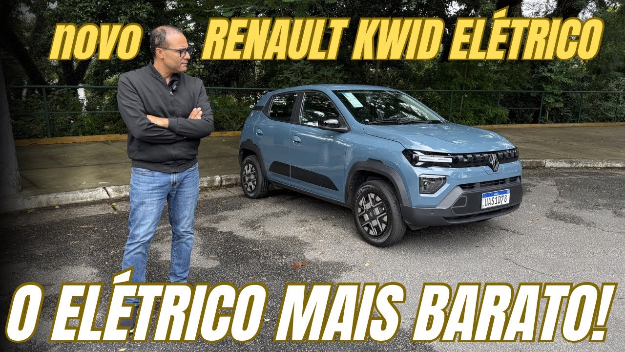 O CARRO ELÉTRICO MAIS BARATO DO BRASIL MUDOU! Renault Kwid e-Tech 2026