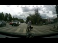 Guy Gets Out Of Car To Help Old Woman Cross Street - dash cam, elderly, good samaritan, old woman, slow