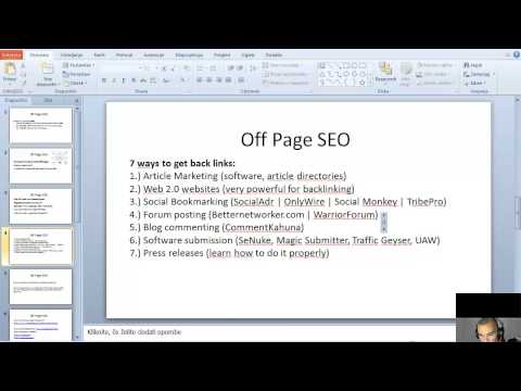 how to do off page seo