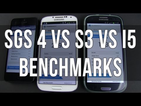 Samsung Galaxy S4 vs Galaxy S3 vs iPhone 5 benchmark and speed test
