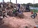 Splitting Fire Wood
