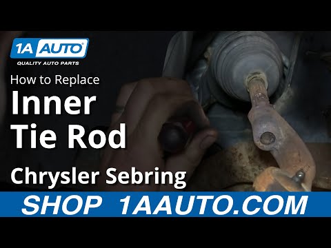How To Install Remove Replace Inner Tie Rod 2001-05 Chrysler Sebring
