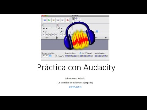 Práctica de edición de Audio con AudaCity | Universo Abierto