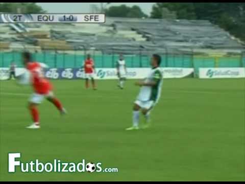 Equidad vs Independiente Santa F&eacute; (1-0) Copa Mustang 2009.