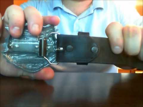 how to put a belt buckle on a normal belt
