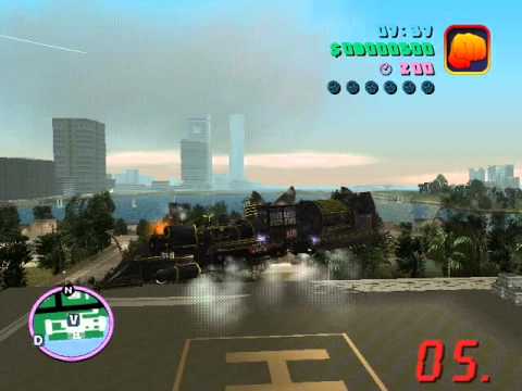 how to get train in gta vc
