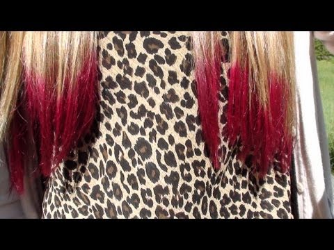 how to dye tips of short hair