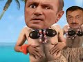 Ter Petrosyan & Aliyev Hula dance ( Honeymoon in Hawaii )lol