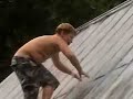 The Red Neck Roof Water Slide
