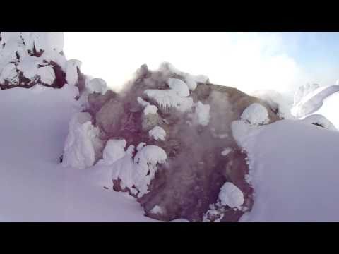 fumarole - This is right below the ascent of the Hogsback which we decided to pass on this day. Instead we put our skis down and I did a fun descent down the face of Cr...