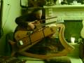 omstrument #2: harp, guitar, strumstick, longneck dulcimer, and tanpura.