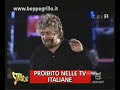 Beppe Grillo - Proibito Nelle Tv Italiane - (Striscia La Not