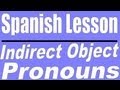 Spanish Lesson: Indirect Object Pronouns