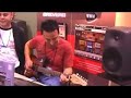 peter plays guitar through the new th1 amp modeling plugin from overloud.