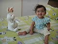 Baby Humor: Trisha Dancing with her Rabbit