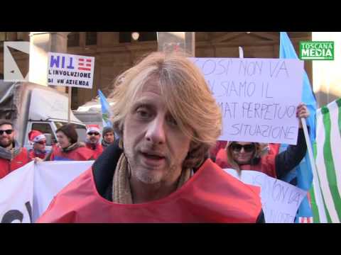 SAMUELE FALOSSI SU MANIFESTAZIONE DIPENDENTI TIM - dichiarazione