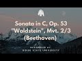Sonata in C, Op. 53 Waldstein, Mvt. 2/3 (Beethoven)