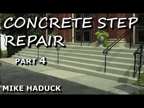 how to repair concrete steps