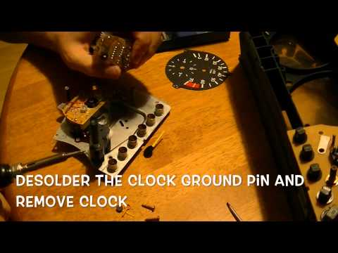 How to repair a Mercedes w124 electronic clock