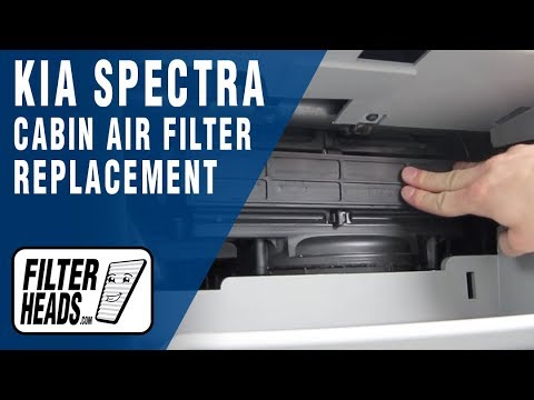 Cabin air filter replacement- Kia Spectra