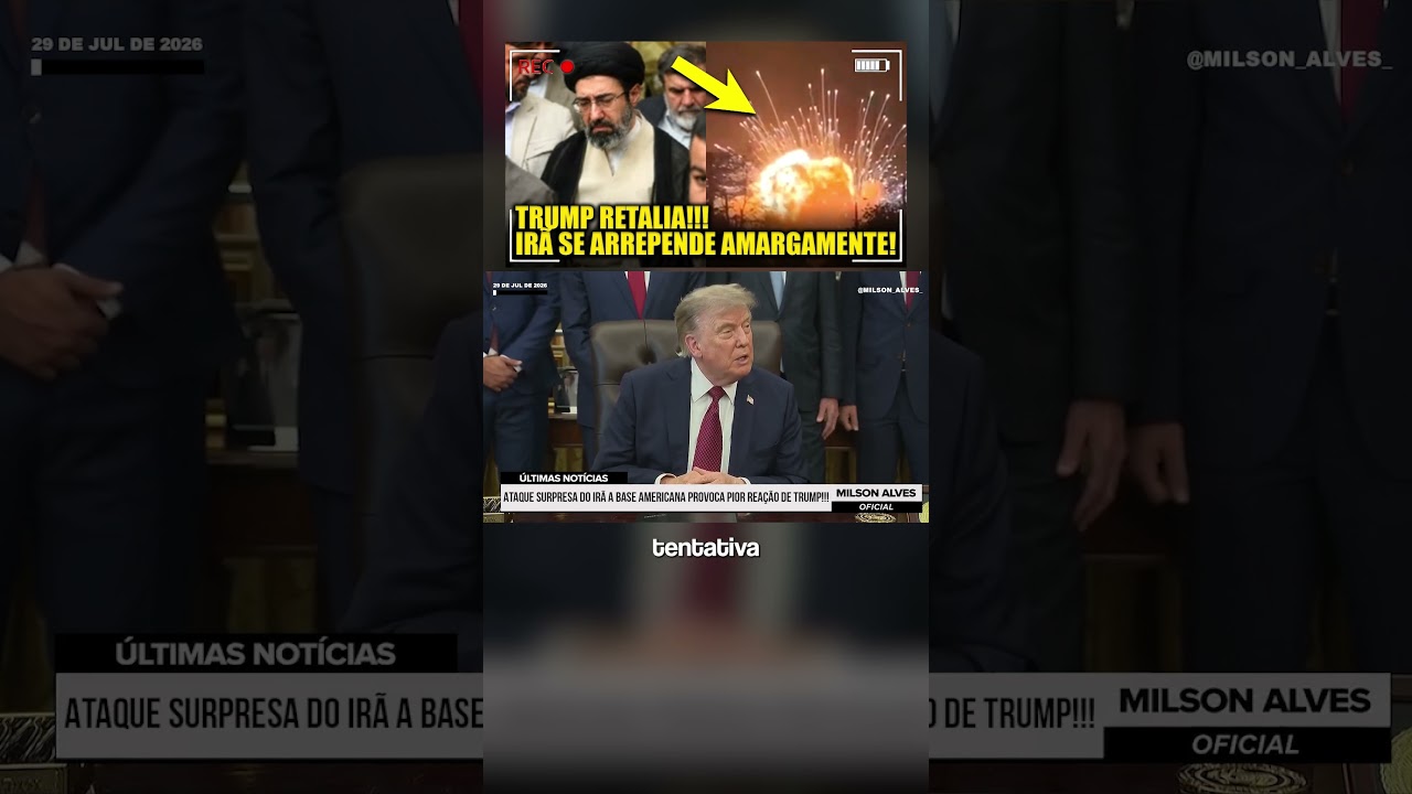 Ataque SURPRESA DO IRÃ a base americana provoca PIOR REAÇÃO DE TRUMP!!!