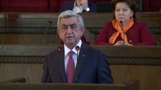 Կայացած կանանց ու տղամարդկանց մասին. Սերժ Սարգսյանի ելույթը (տեսանյութ) | Ա1+