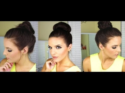 how to easy bun hairstyles