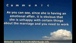 My Wife is Having an Emotional Affair - I Want to Make Her to Love Me
