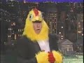 Dirk Keysser on the Late Show clucking Deck the Halls dressed in his Cluxedo for Is This Anything?  Happy Clucking Holidays CD.