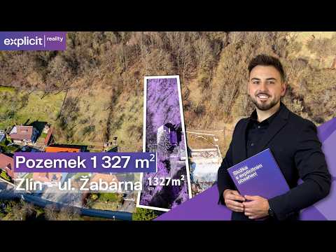 Video Stavební pozemek 1.327 m² s domem 79 m², Zlín, Ul. Žabárna