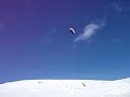 Snowkite Clip of a Kiteloop Landing Near Pinedale Wyoming - 02-29