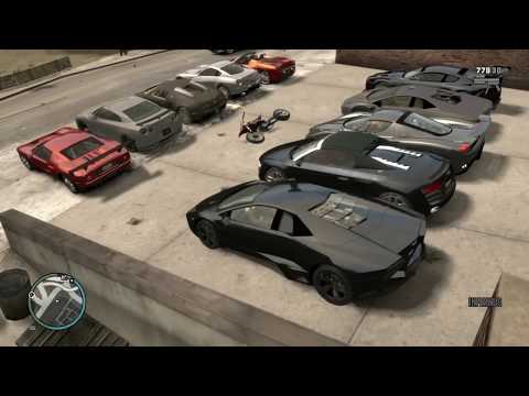 GTA 4 Modded Cars: Bugatti Veyron, Lamborghini Reventon, Ford GT etc.