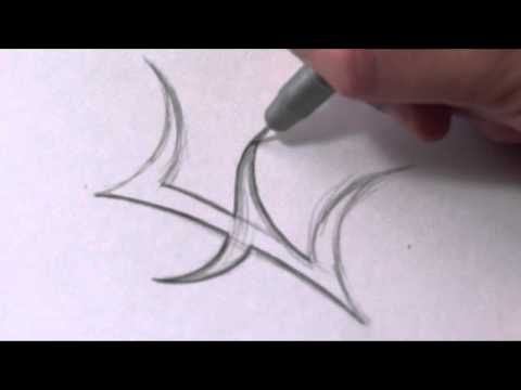 how to draw letter d