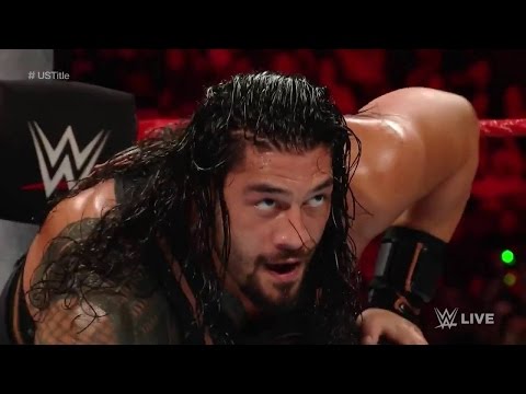 Raw, Sept. 26, 2016~~Roman Reigns vs Rusev United States Championship Match