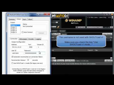 WHMSonic - How to Go Live - My Auto Dj