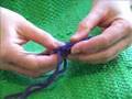 Finger Knitted Flowers